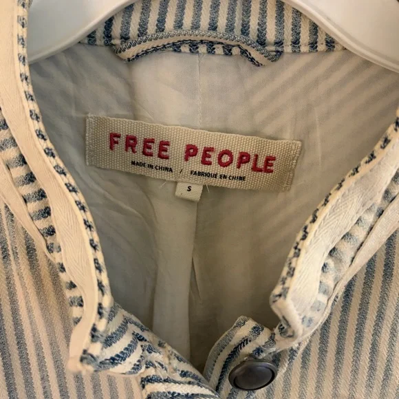 Free People Denim Jacket Jacket - Picture 3 of 3